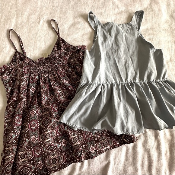 Maurices Studded Smocked Babydoll Tank & Shop The Mint Button Front Tank Size L - Picture 7 of 13